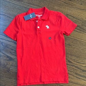 Abercrombie Kids Red Polo Short Sleeve Shirt